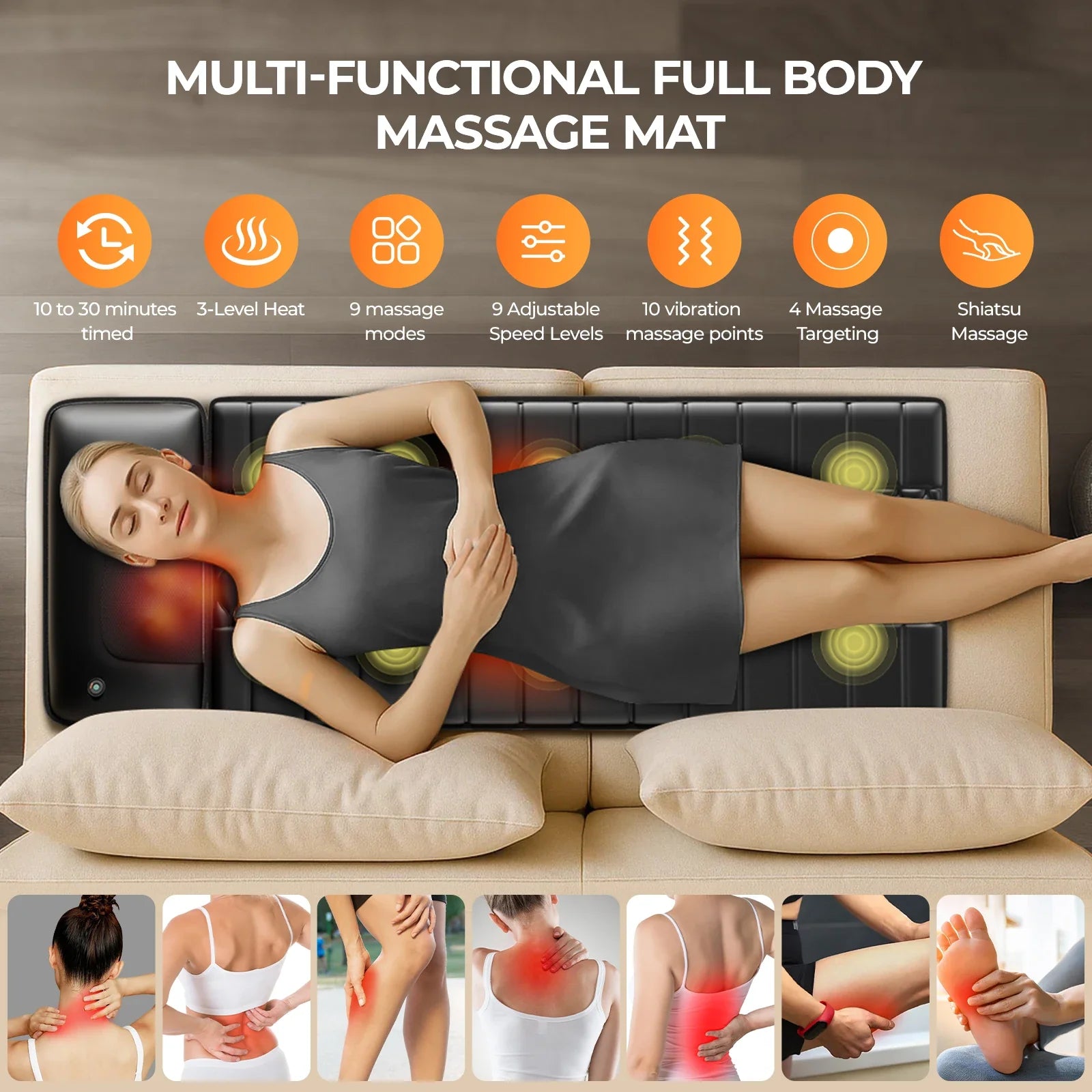 Heated Relaxation Massage Mat