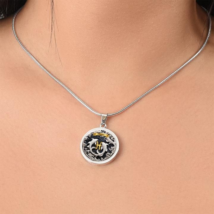 Pisces Zodiac Sign- Custom Crafted Necklace ShineOn Fulfillment