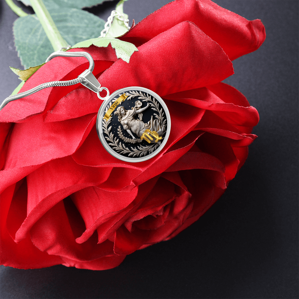 Virgo Zodiac Sign  - Custom Crafted Necklace ShineOn Fulfillment