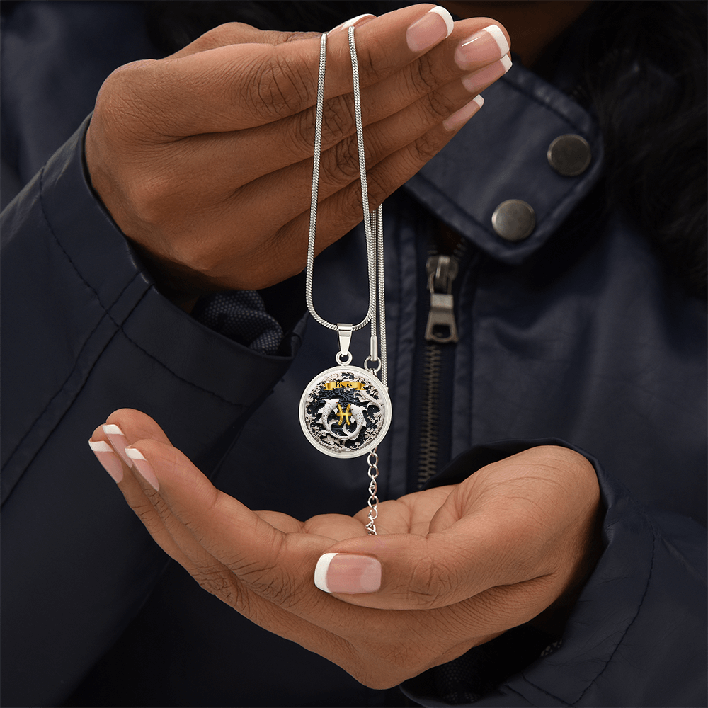 Pisces Zodiac Sign- Custom Crafted Necklace ShineOn Fulfillment