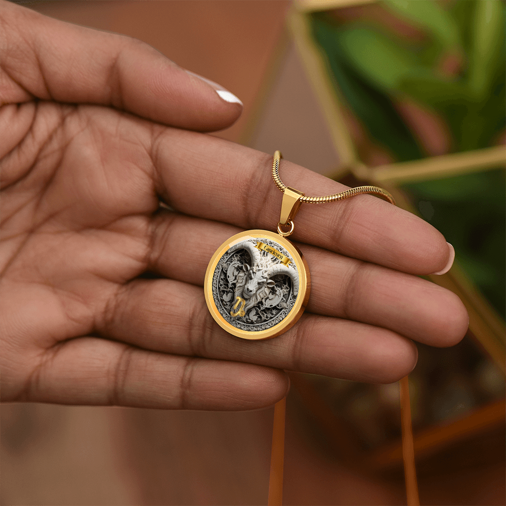 Capricorn Zodiac Sign- Custom Crafted Necklace ShineOn Fulfillment