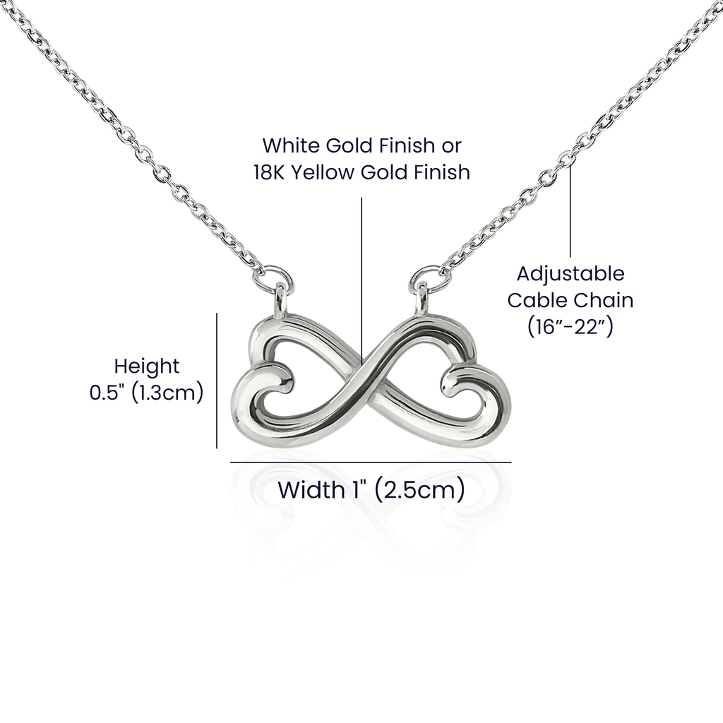"My Best Friend" - Looped Hearts Necklace ShineOn Fulfillment