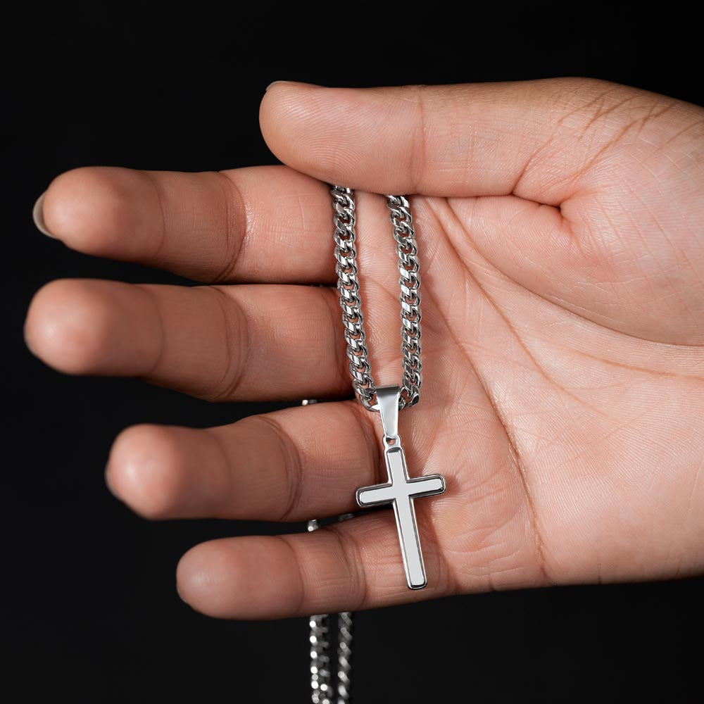 To My Amazing Dad - Custom Cross Cuban Link Chain ShineOn Fulfillment
