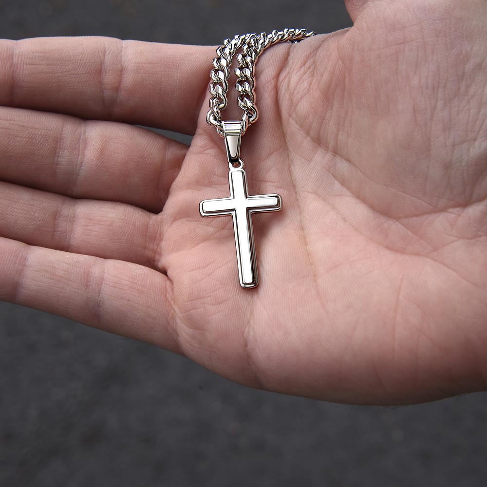 To My Amazing Dad - Custom Cross Cuban Link Chain ShineOn Fulfillment