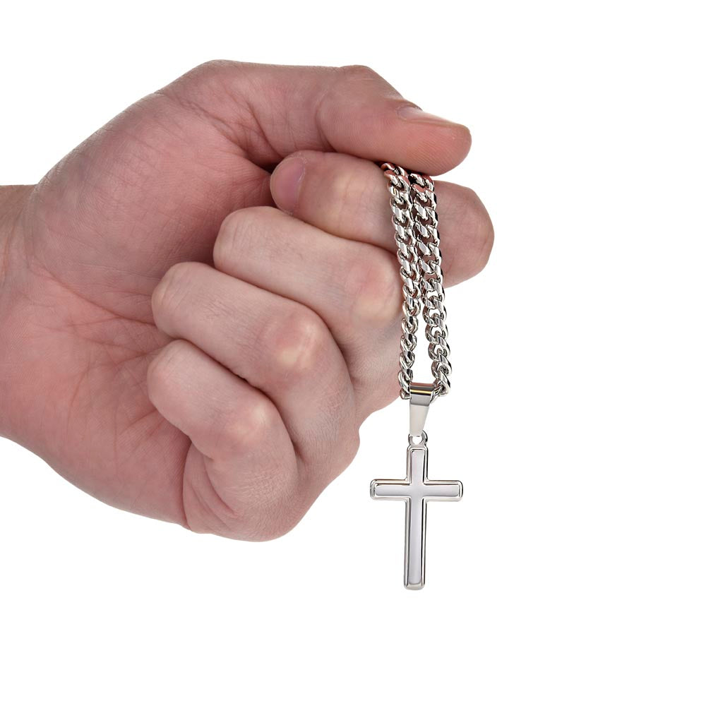 Spiritual Motivation- Cross Cuban Link Chain ShineOn Fulfillment