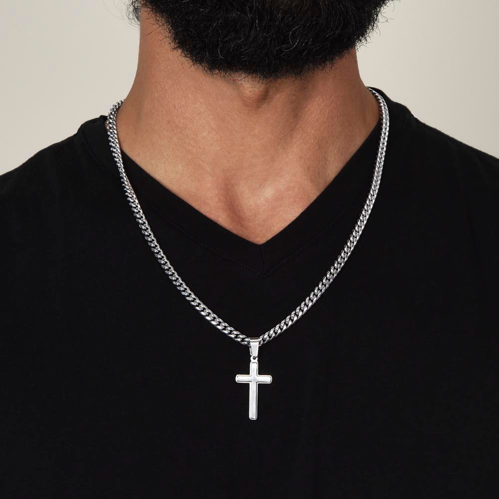 Spiritual Motivation- Cross Cuban Link Chain ShineOn Fulfillment
